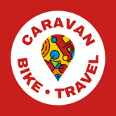 Caravan, Bike, Travel logo