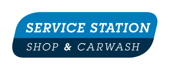 SERVICE STATION, SHOP & CAR-WASH logo